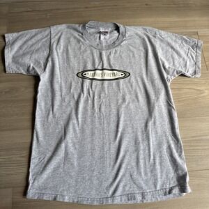 Vintage 1990s Martha's Vineyard Grey Gray T-shirt  Y2K Fruit Of The‎ Loom Size L